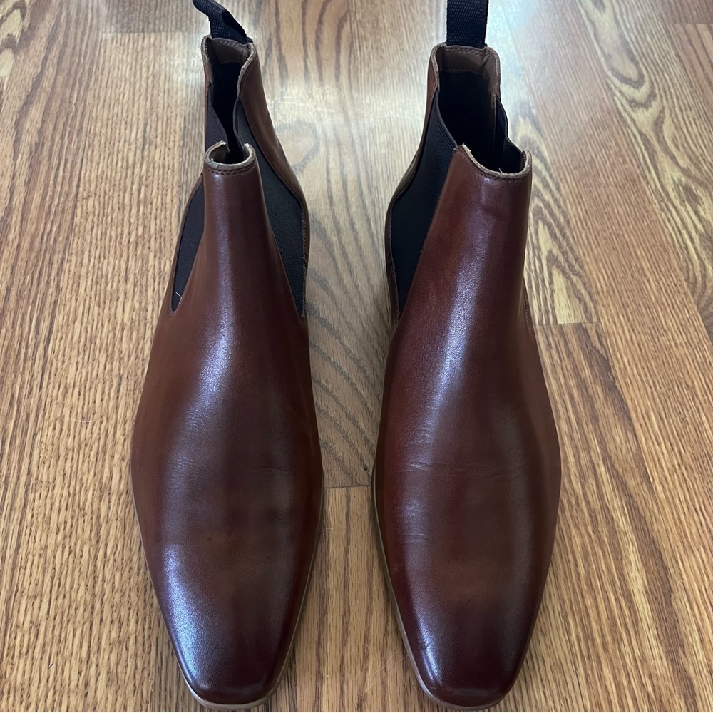 ALDO Brown Leather Pointed Toe Chelsea Boots Like New❗️